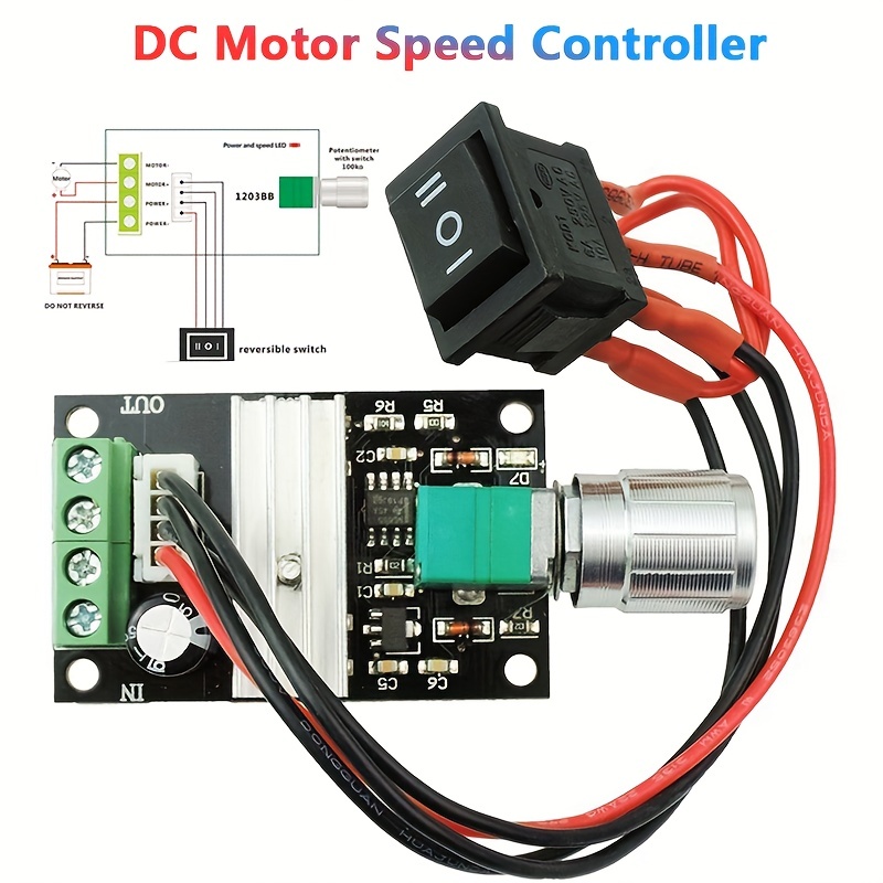 6V-30V 8A DC Motor Drehzahlregler 6v 12V 24V Pwm Stufenloser