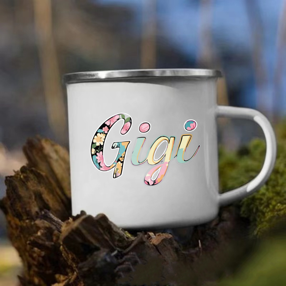 TEMU 12oz Enamel Camping Mug Coffee Cup, Gift For Mom Funny Outdoor Water Bottle, Birthday Gift For Camping Lover, Beer Cup, 1pc Halloween,