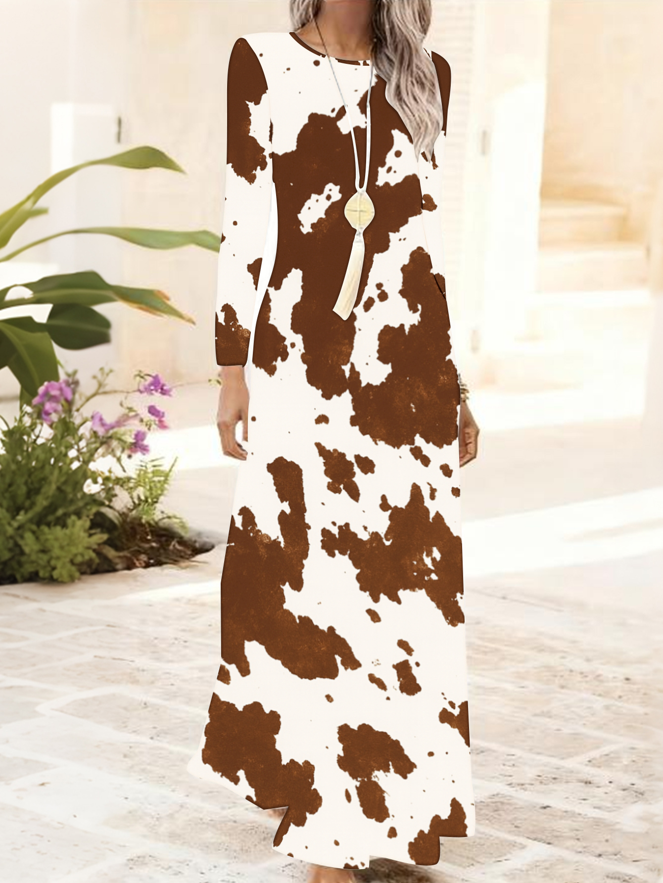 cow print dress sold on Temu United States