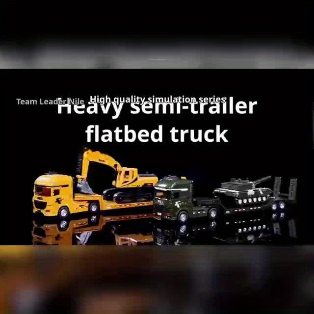 Large-Sized Push-Along Toy Truck Set