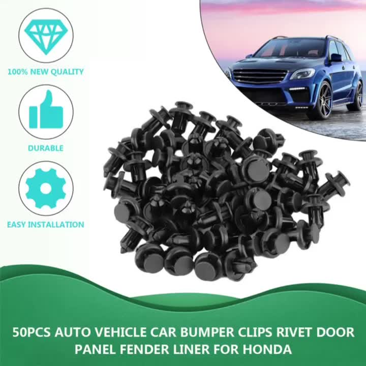 50pcs Clips Retenedor Parachoques Coche Clip Revestimiento - Temu