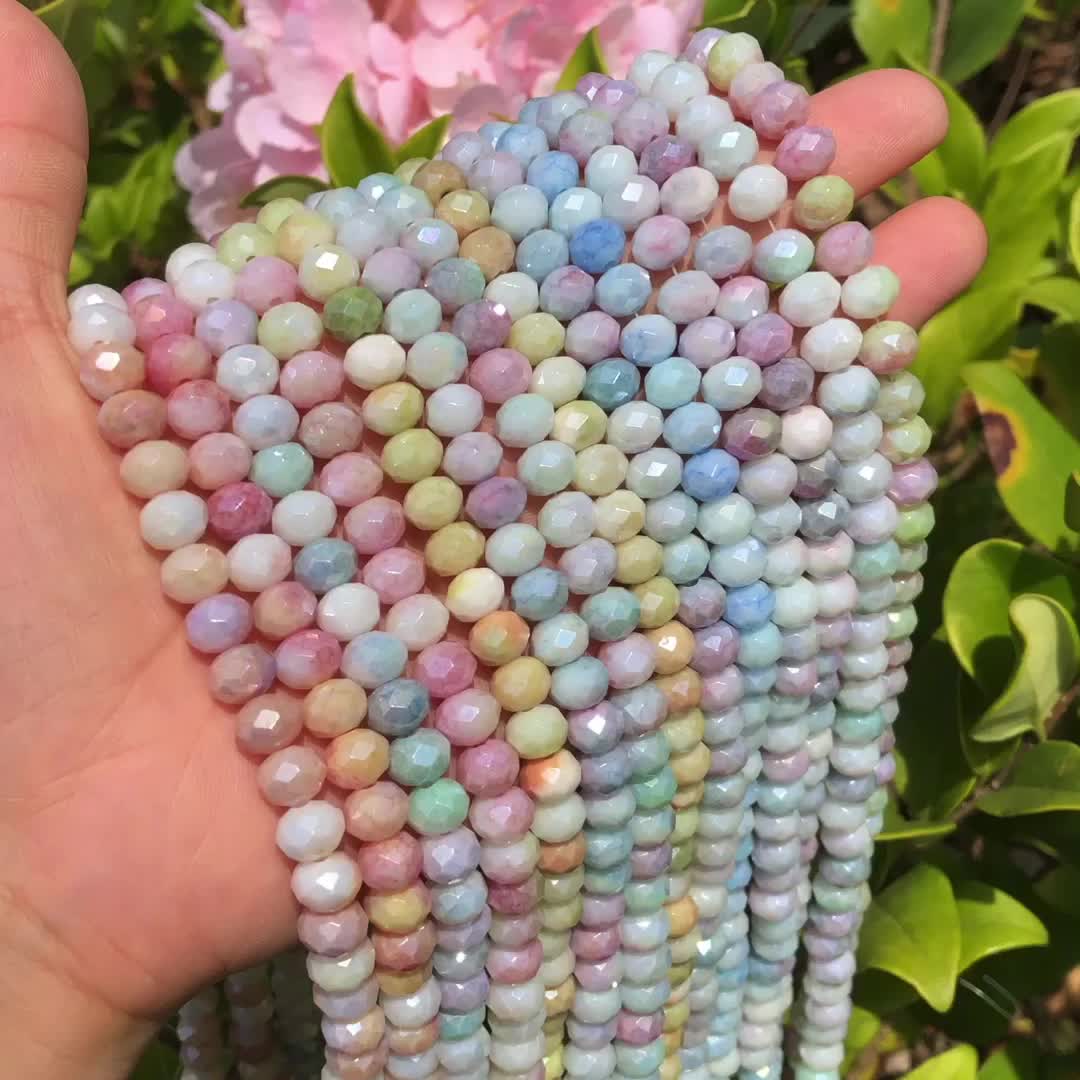 Gradient Color Faceted Austrian Crystal Glass Beads Loose - Temu