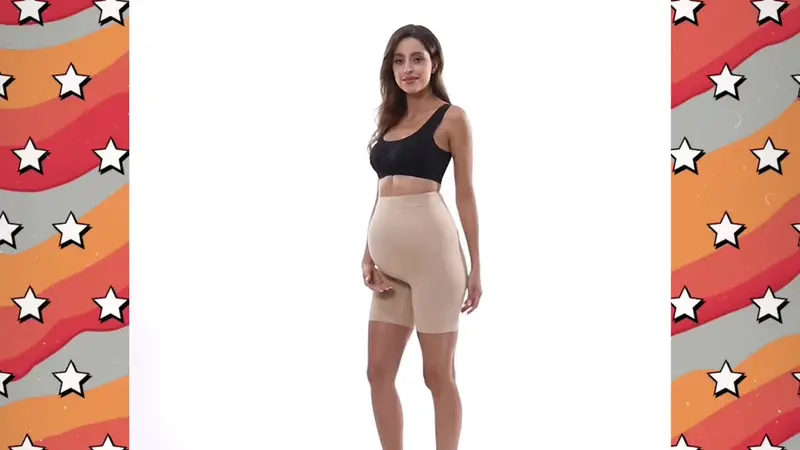 ANGOOL Maternity Shapewear Seamless and Soft High Waist Support Pregnancy  Panties for Dresses