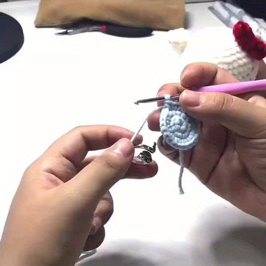Adjustable Hook Wool Thread Ring Crochet Ring Finger - Temu