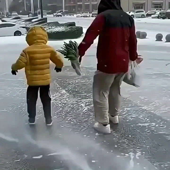 1 Par Tacos Antideslizantes Nieve Hielo Cubiertas Zapatos - Temu