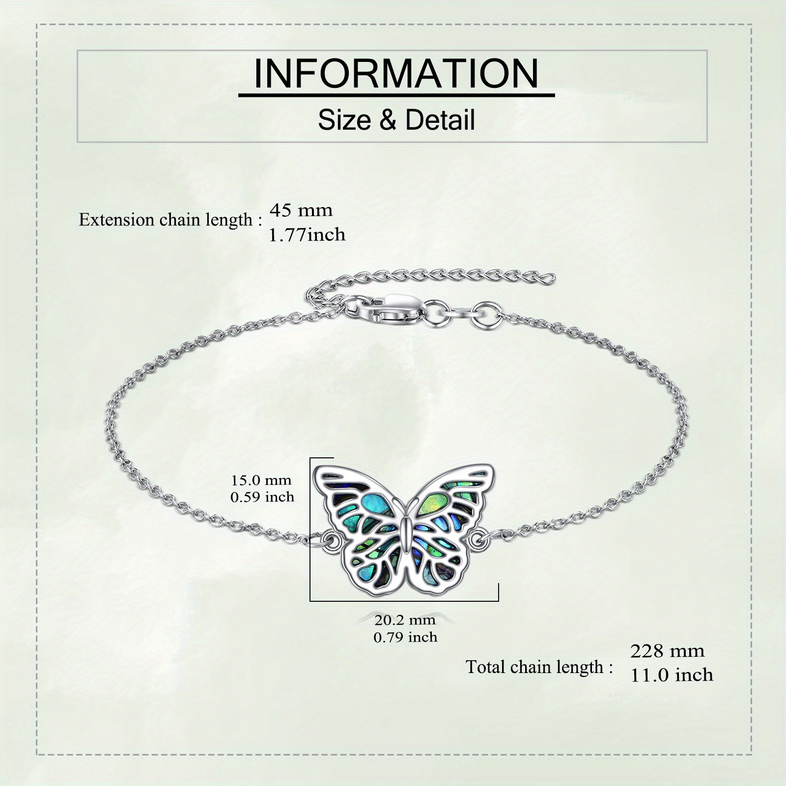 Sterling Silver Butterfly Bracelet for Women