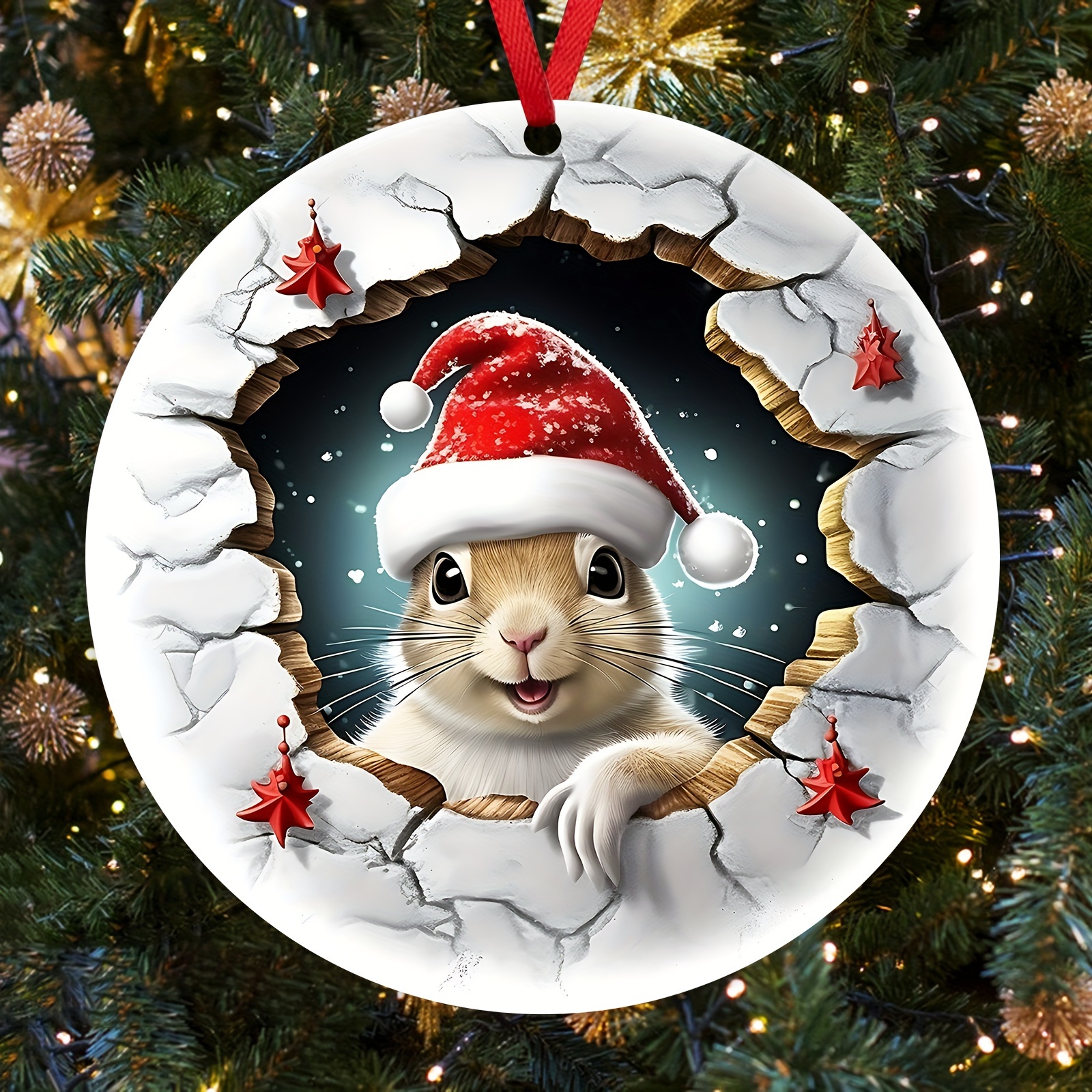 Cute Squirrel Merry Christmas Garden Flag Waterproof - Temu