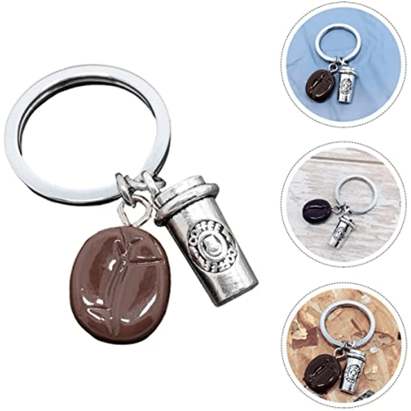 2023 Starbucks Green-Milk Tea Cups Keychain Cartoon 3D Doll Car Keychain  Pendant