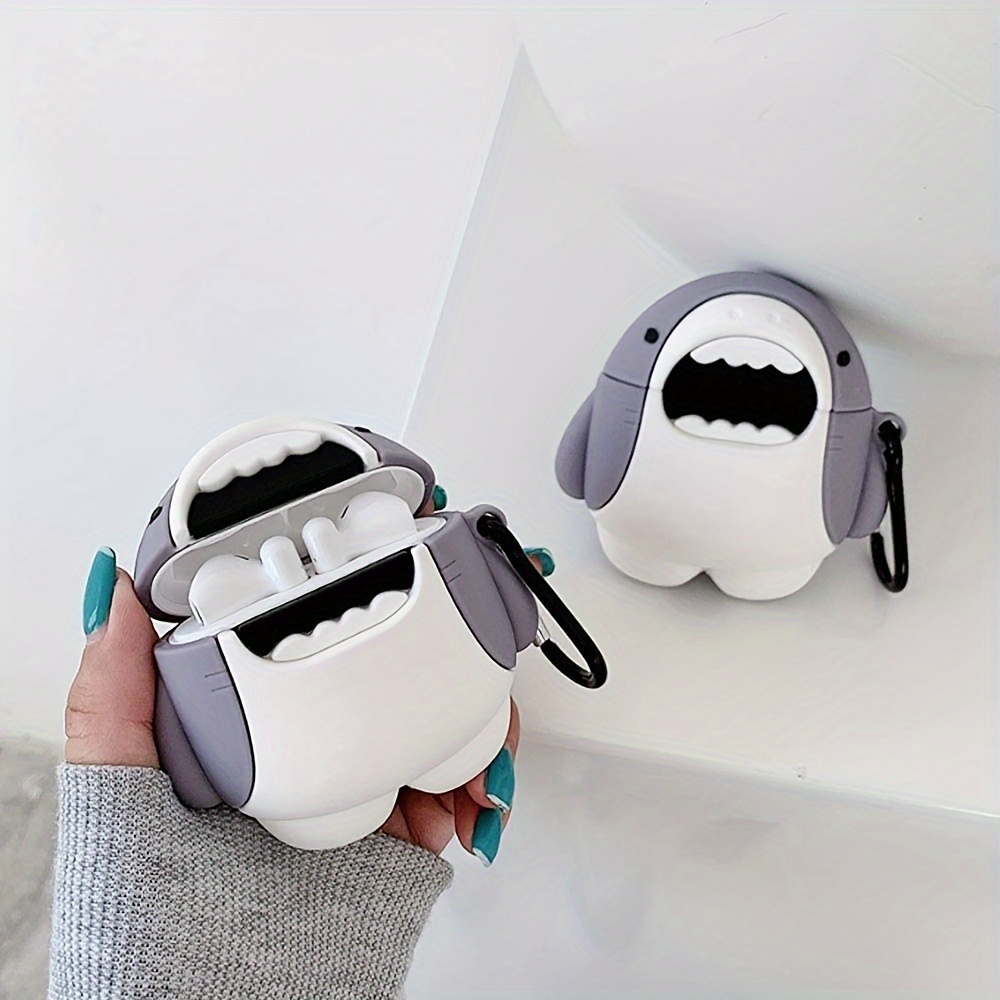 Funda de dibujos animados para Apple AirPods 1 2, estuche con cordón para auriculares  inalámbricos, estuche