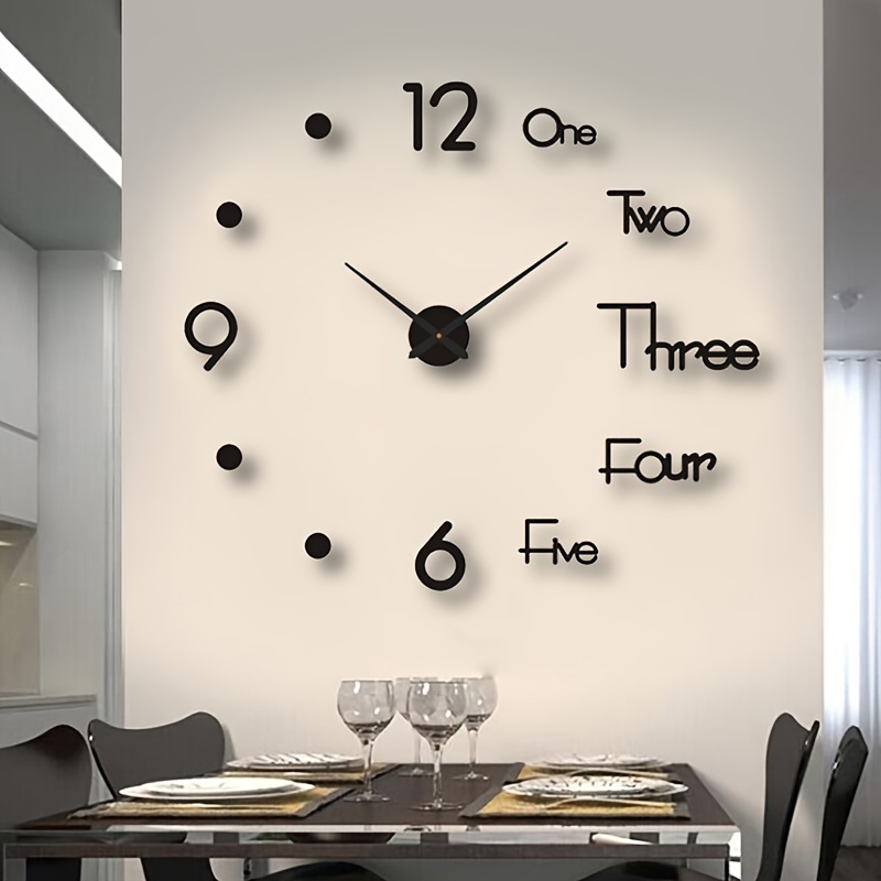 Reloj De Pared Grande Jujuda Para La Decoración De La Sala De Estar,  Grandes Relojes De Pared De Cristal Modernos, Decoraciones Para El Hogar,  La Cocina, El Comedor Interior, Relojes De Pared