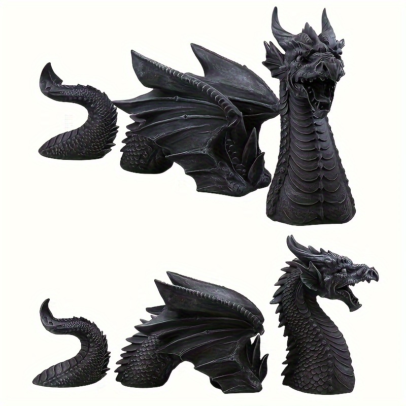 Dragon Shape Sculptures Resin Giant Lawn Sculpture Gothic Fantasy Dragon  Figures Art Garden Patio Lawn Statues Garden Decoration - AliExpress