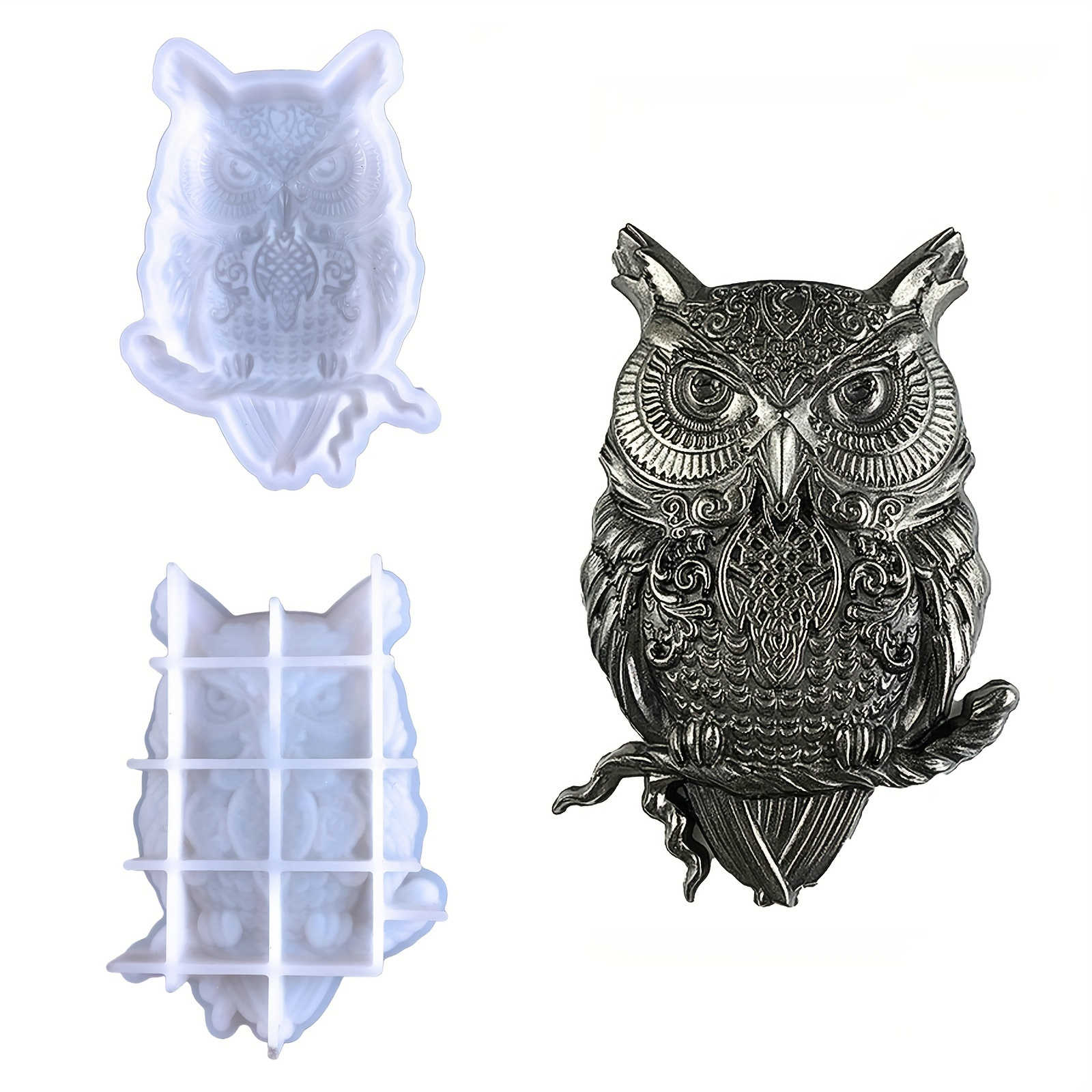 China Factory Cute Owl Design DIY Food Grade Silicone Molds, Fondant Molds,  For DIY Cake Decoration, Chocolate, Candy, UV Resin & Epoxy Resin Jewelry  Making, 58x57x11mm 58x57x11mm, Inner Size: 44x47mm in bulk