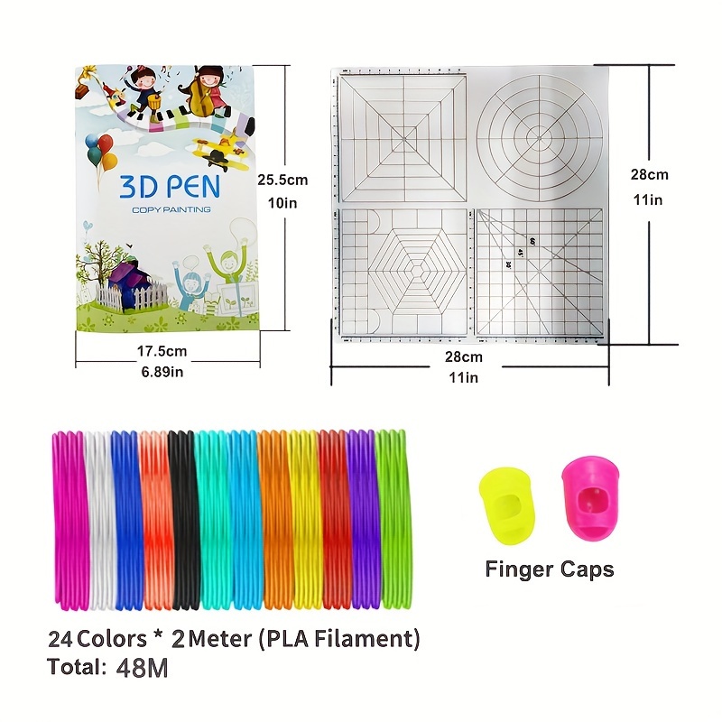 Myriwell 2nd 3d pen Christmas gift 3D Drawing Pen With 3 Color total 9M  Filaments For Children Printing Drawing Best kids pens - Price history &  Review