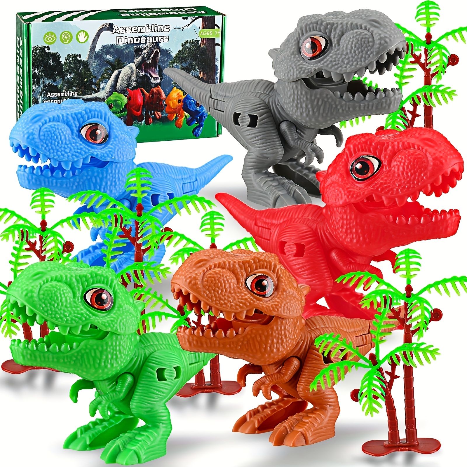 Piñata de dinosaurio, paquete de piñata de dinosaurio rojo con una venda y  murciélago para suministros de fiesta de cumpleaños con temática de
