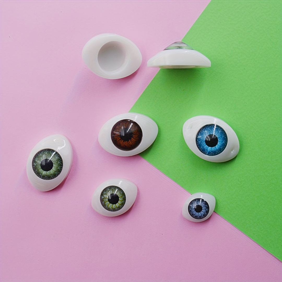 20pcs 6~20mm DIY Crafts Toy Doll Glass Eyes Chips Doll Eyeballs
