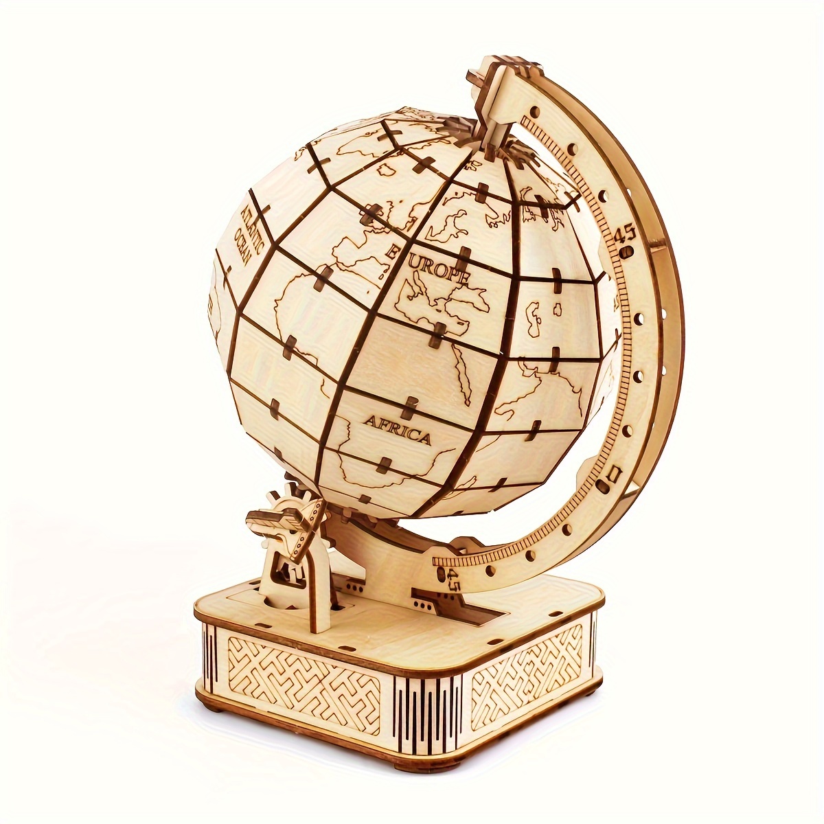 3D Mechanical Wooden Puzzle  Globe Earth Model – Hands Craft US, Inc.