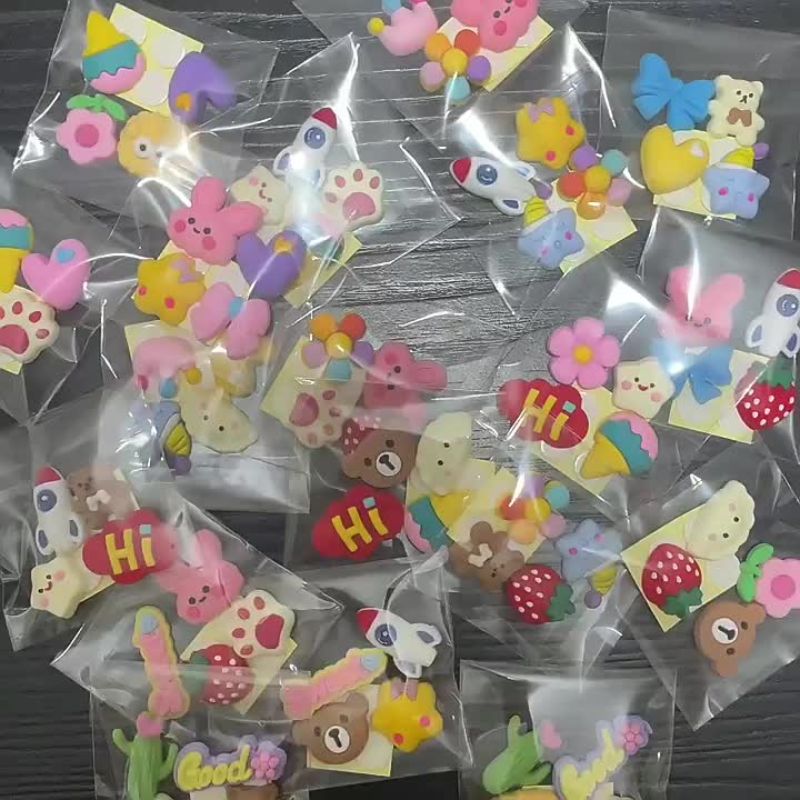 3D stickers for cartoon water cup and others *4 random packages sent*