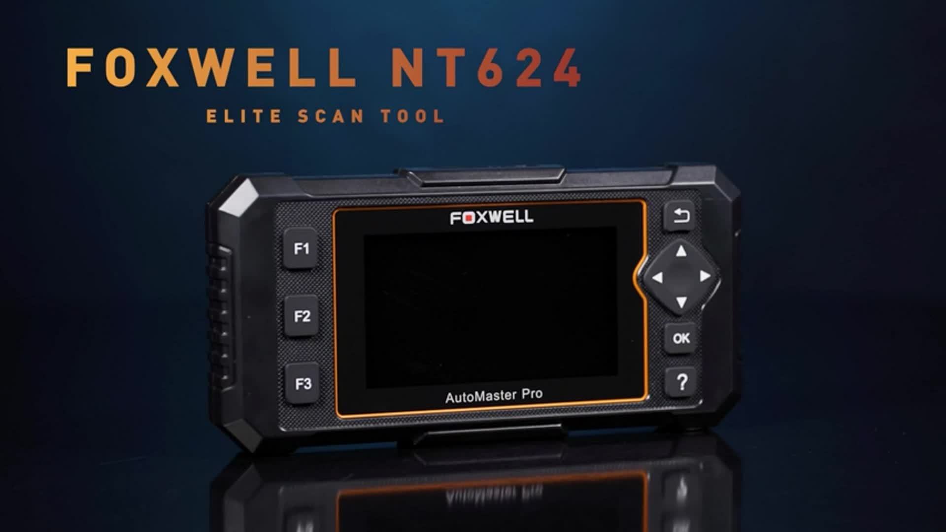 FOXWELL-Outil de Diagnostic Automobile NT624 Elite OBD2, Scanner de Tous  Systèmes, EPB/Huile/ABS Wiltshire, Accélérateur/SAS 8, Réinitialisation