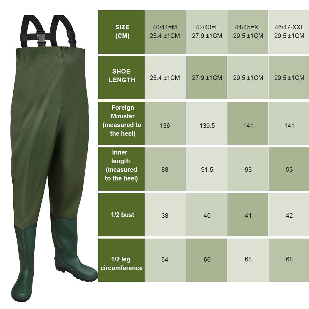 TEMU Pantaloni da pesca per stagno da pesca Pantaloni da pescatore per stagno in gomma con da pescatore in PVC