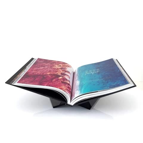 LR BAYT Acrylic Book Holder Stand with Free Acrylic Bookmark and Microfibre  Cloth - Black Acrylic Book Stand for Display or Reading - Modern Design of