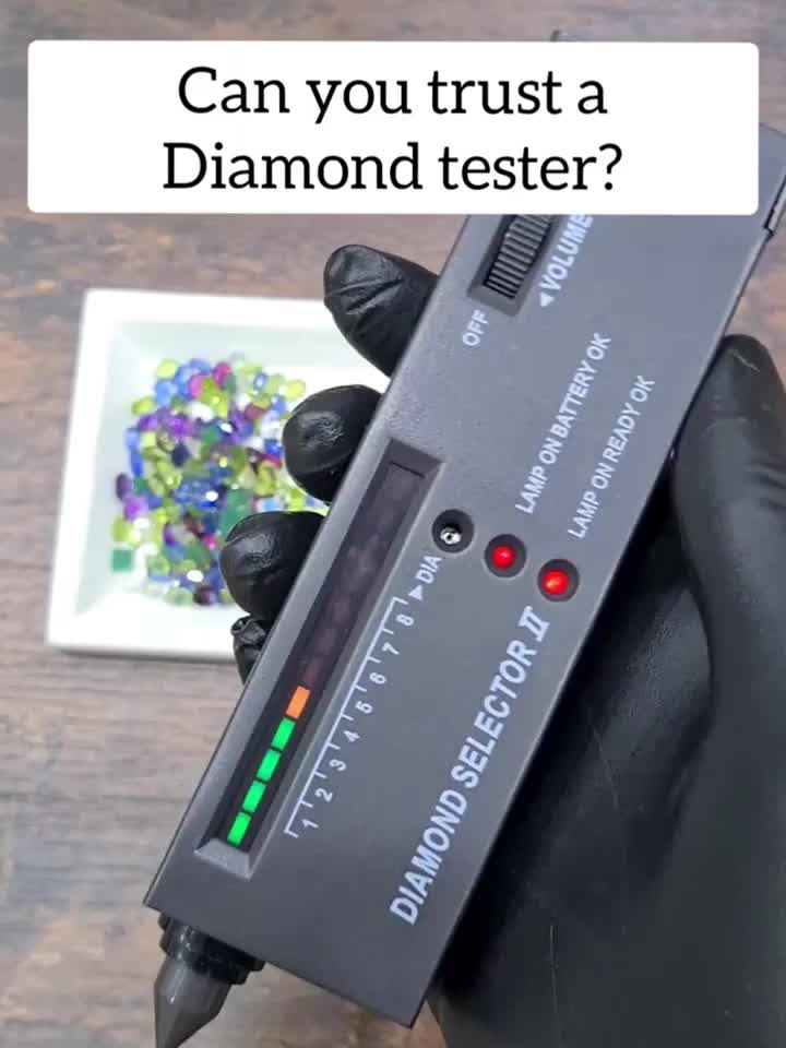 Dupeakya Professional Diamond Tester, Gem Tester Pen Portable Electronic Diamond  Tester Tool for Jewelry Jade Ruby Stone Black