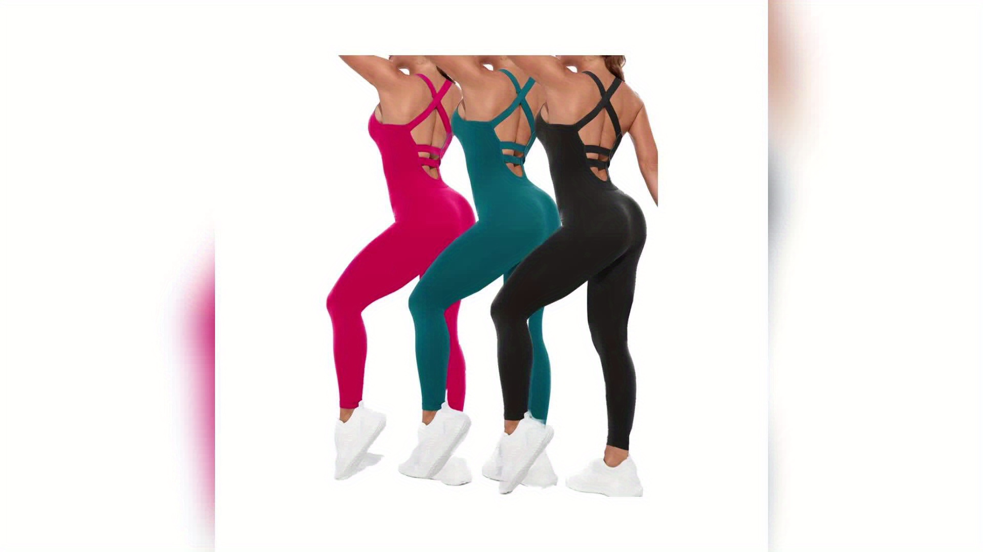 Workout Bodysuit For Women Women's Seamless Sleeveless Racerback