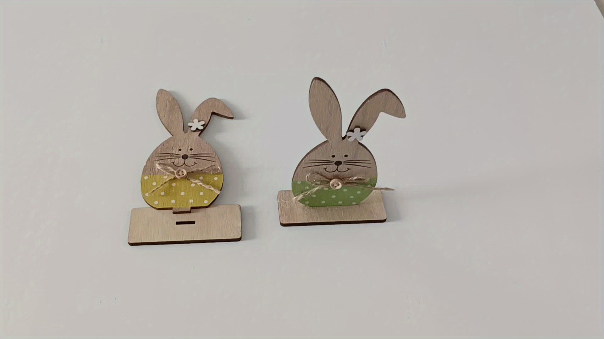 Pasen Notenkraker Konijn 30,5cm - Houten Paashaas Decoratie Figuur