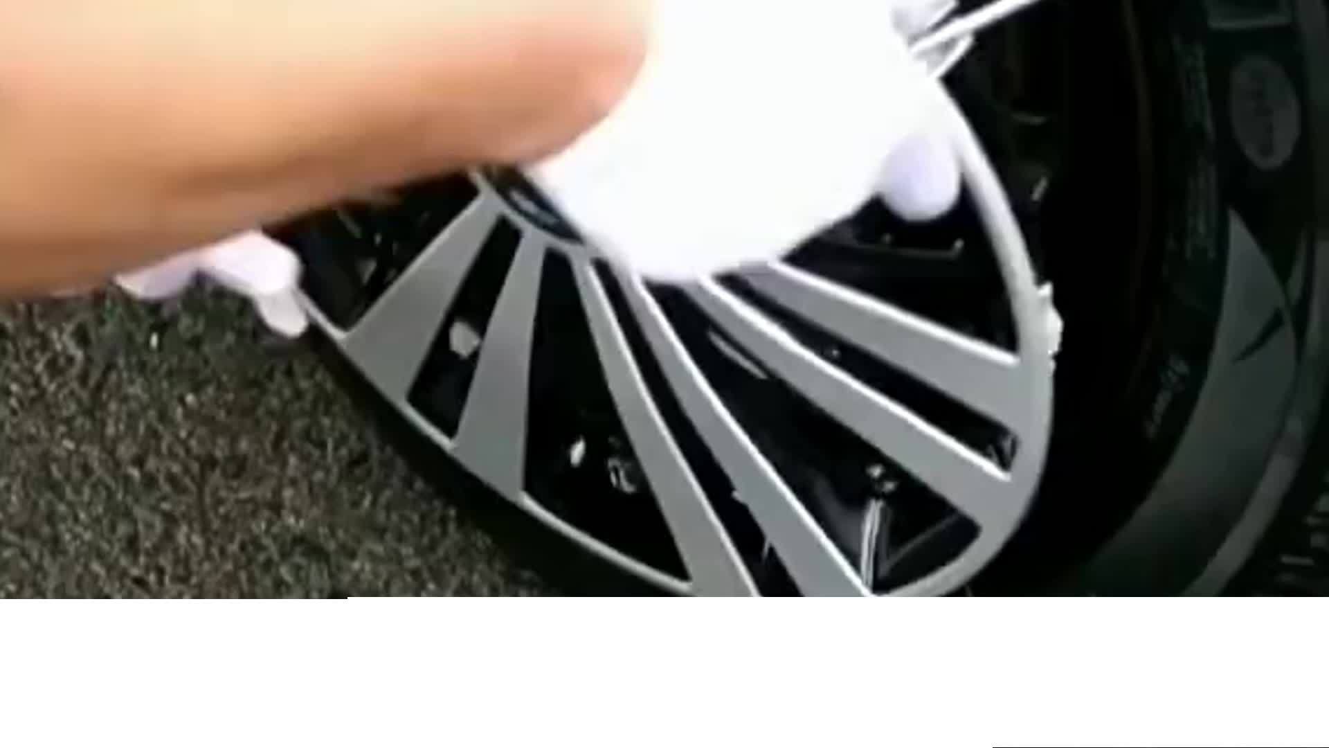 Copriruota Carpoint - 4 Pezzi, Per Pneumatici 13-16 Pollici, Aggancio A Parete Per Garage - Foto 5