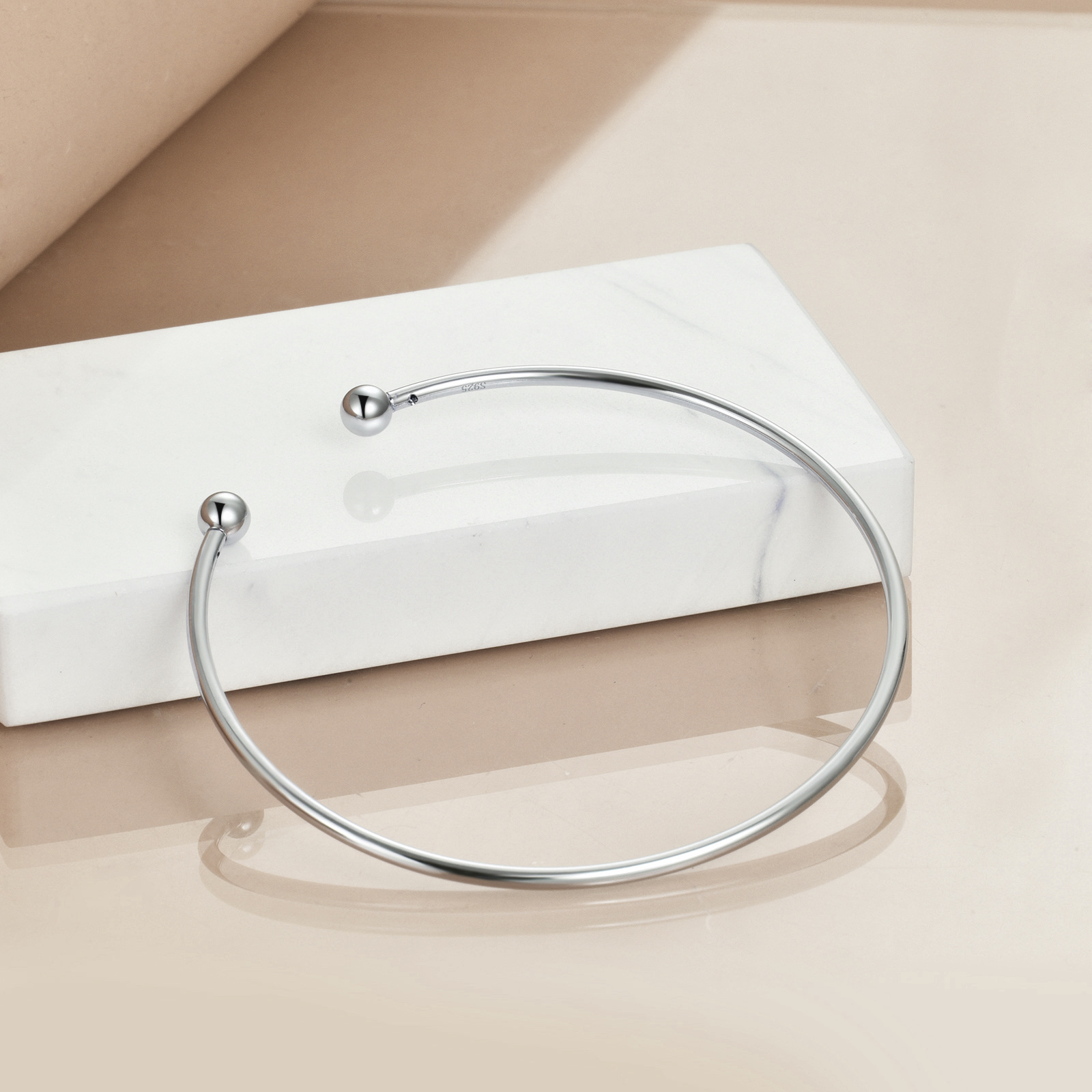 925 Silver Open Bracelet Women's Jewelry Gift