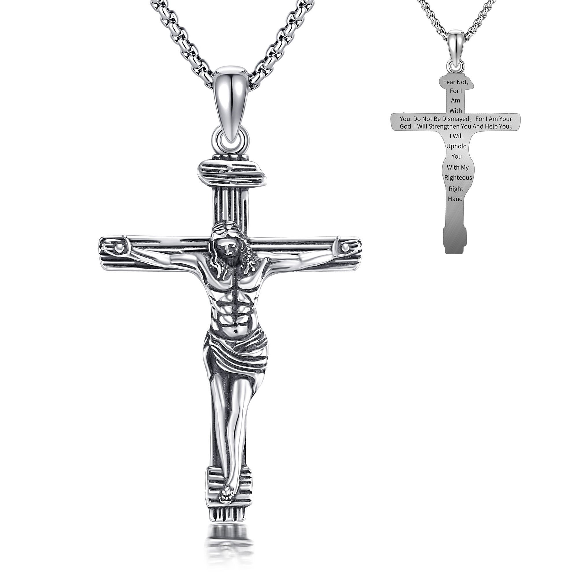 925 Sterling Silvery Necklace, Christ Sacrifice Keepsake, Great For Easter & Daily Devotional Wear, Women's Anti-allergic