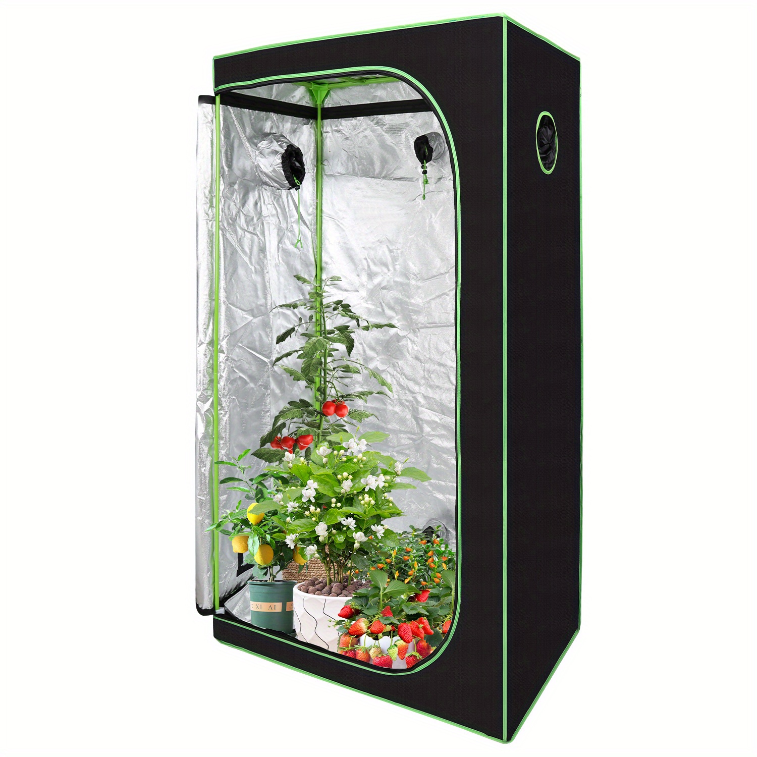 

Sonnewelt Grow Tent 100x100x200cm Grow Tents With Transparent Pvc Viewing Windows Lightproof And Waterproof Grow Tent For Homegrowing Plant Cultivation Black- Grow Tents.