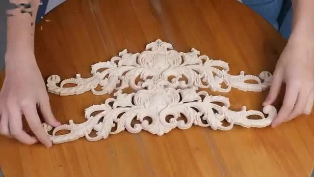 Wood Decal Carved Wood Decal Inlaid Long Decorative - Temu