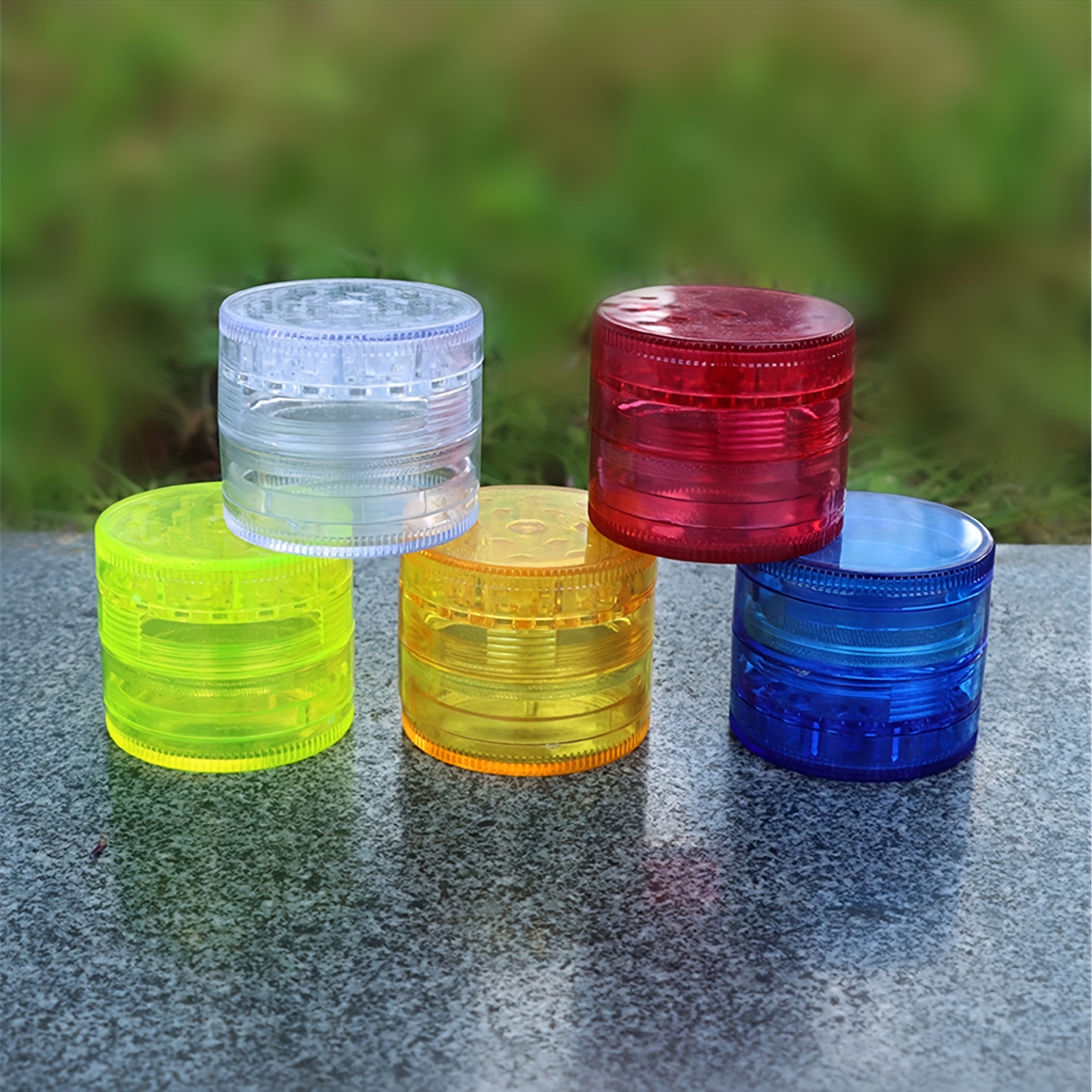 Round Shape Plastic Tobacco Grinder Herb Grinder Tobacco - Temu