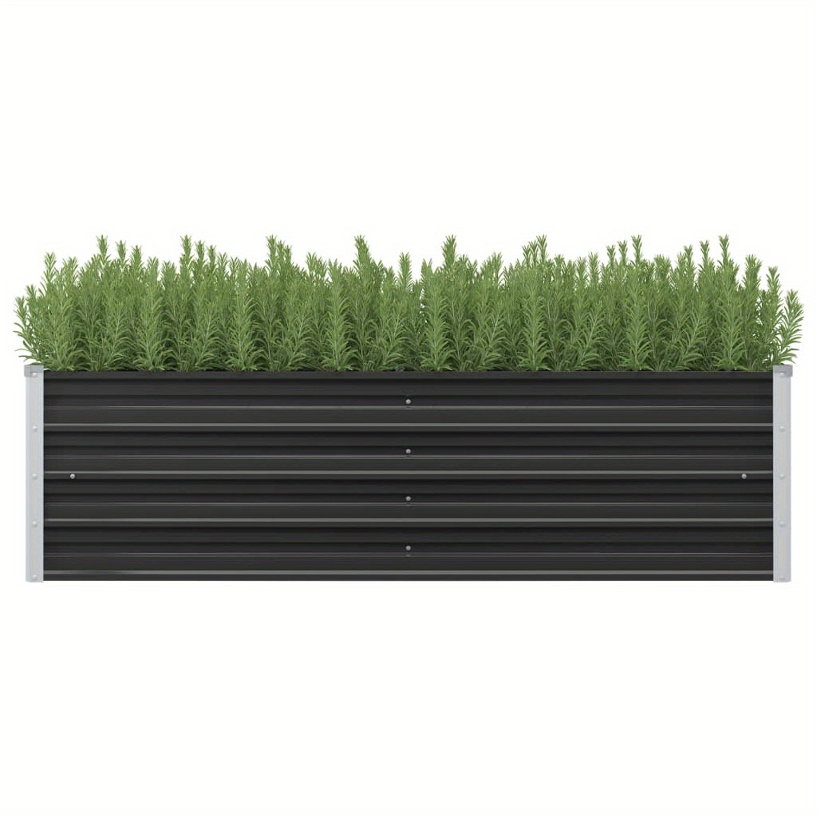 

Raised Garden Bed 160x40x45 Cm Galvanized Steel Planting Tray For Growing Flowers, , Plants, Outdoor Vegetable Garden Planter For And Balcony