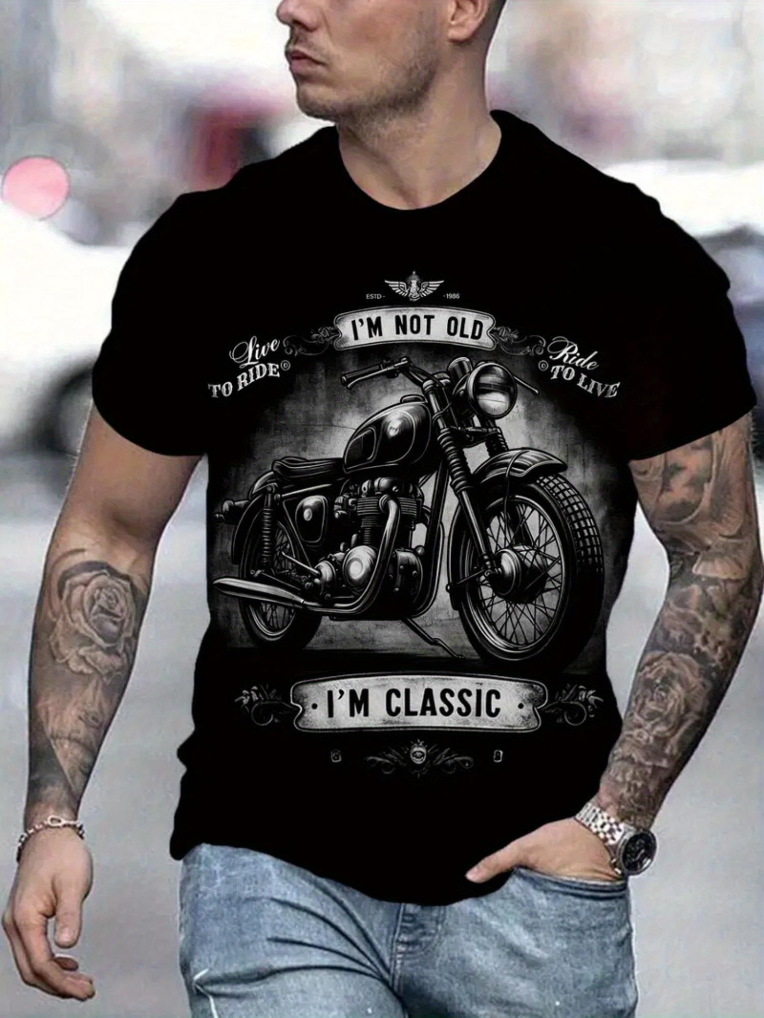 motorcycle shirts for men sold on Temu United States