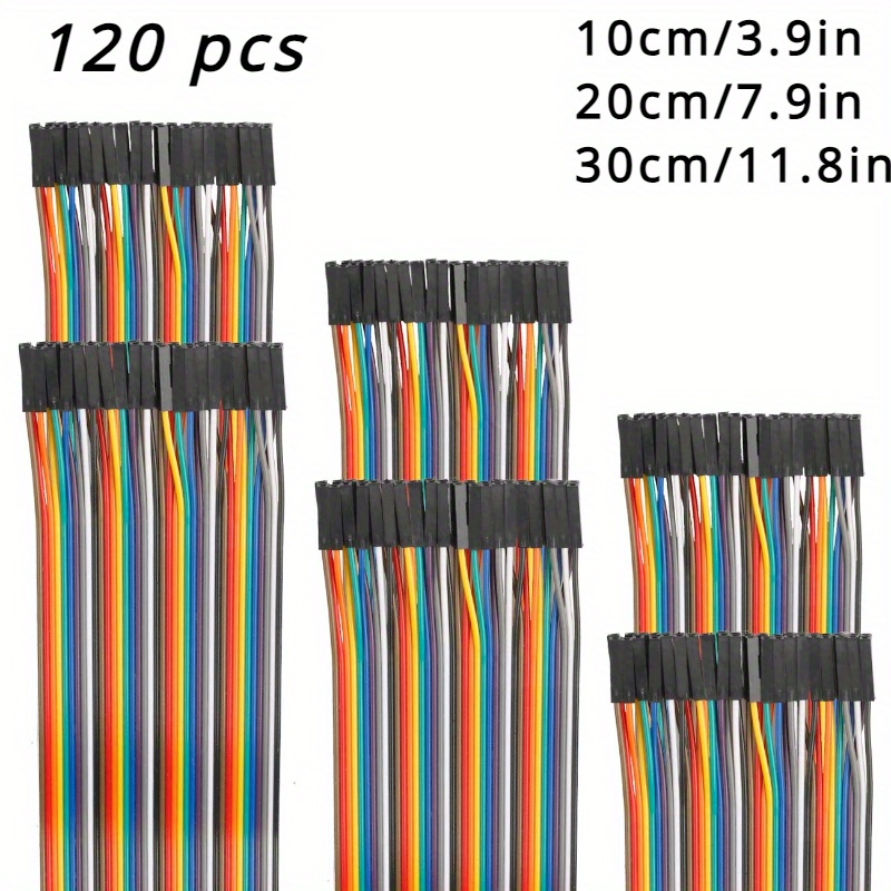IDC 20 Pins Wire Flat Rainbow Ribbon Cable 128cm 2.54mm Pitch 1Pcs