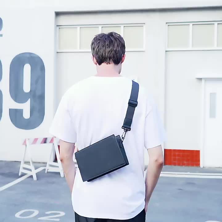 Fashion Printed Black & White Chain Strap Box Bag - Temu