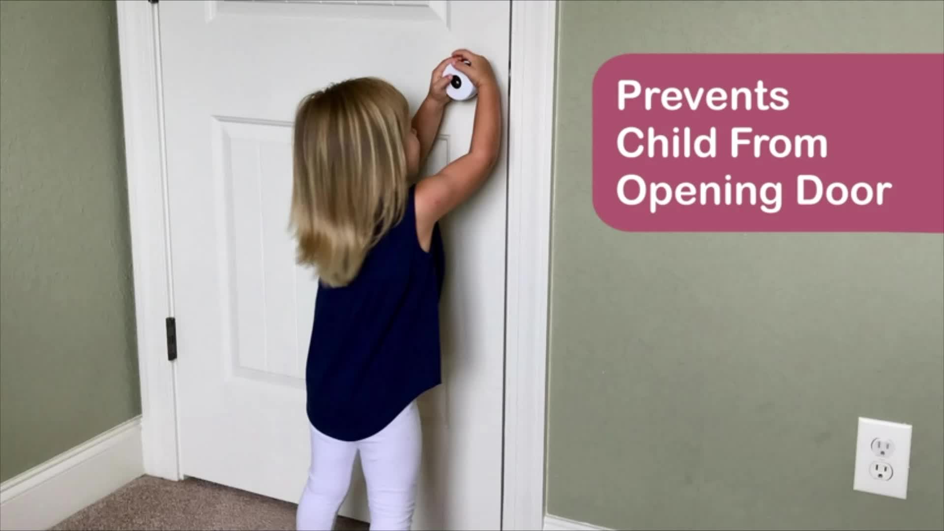 Cubierta de seguridad para pomo de puerta para niños, a prueba de niños,  cubierta de perilla de puerta de seguridad para bebés, diseño con cerradura