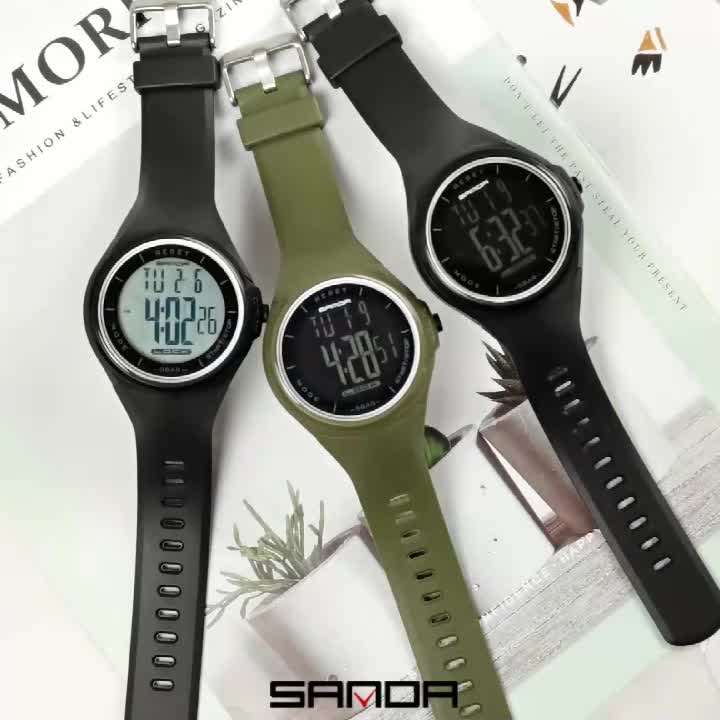 Acquista Orologi digitali sportivi alla moda da uomo Stile fantascienza  Touch Screen Funzionamento Orologio da polso luminoso antiurto impermeabile