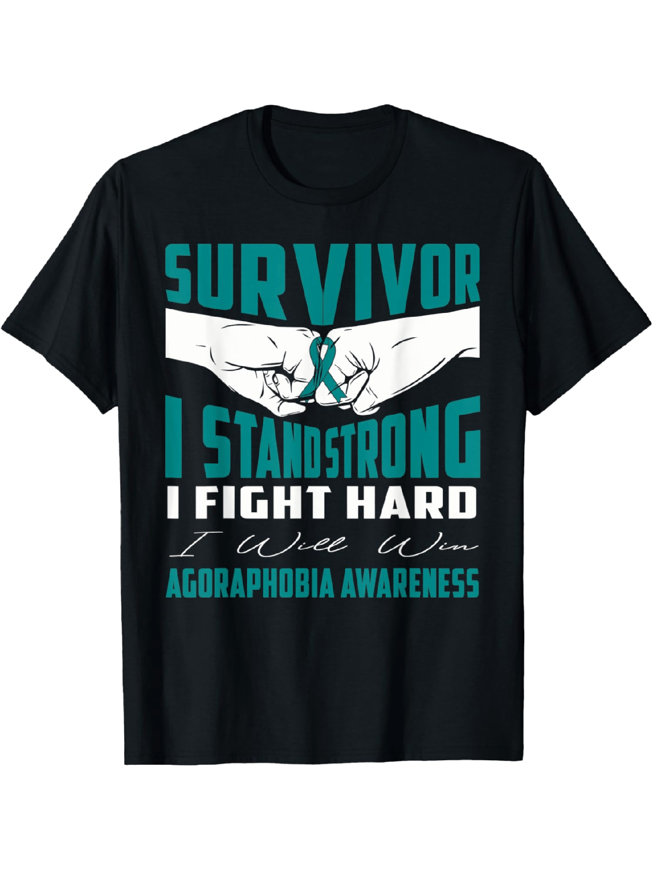 Survivor I Stand Strong" T-Shirt for Men. Mental Health Awareness 