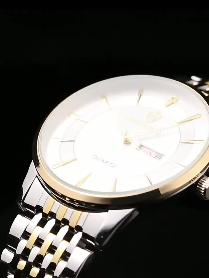 BINBOND B6575 Reloj de cuarzo luminoso multifuncional cuadrado vintage para  hombre, color: blanco-blanco