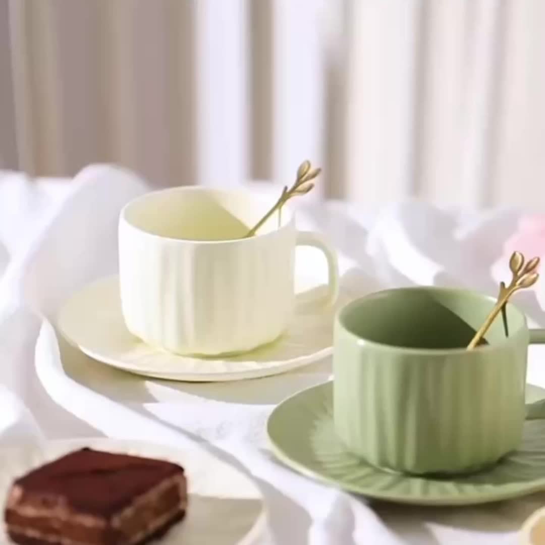 Porcelain Espresso Cup With Saucer Coffee Cup And Saucer - Temu