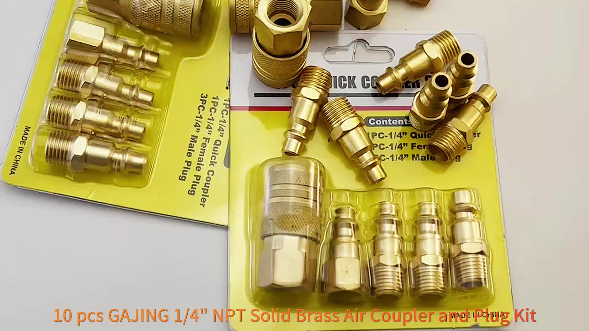 Npt Solid Brass Air Coupler Plug Kit Air Compressor - Temu Canada