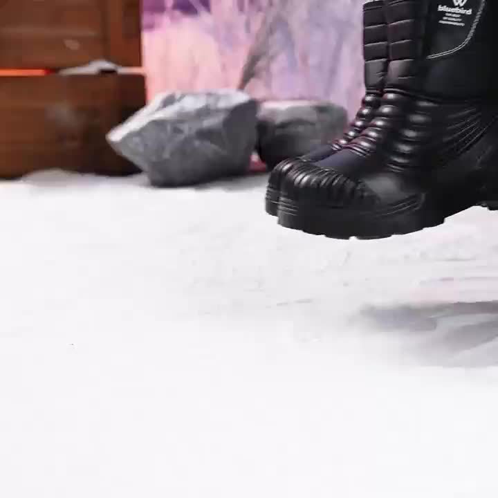 Men's Fashionable Comfortable Solid Color Snow Boots for Winter