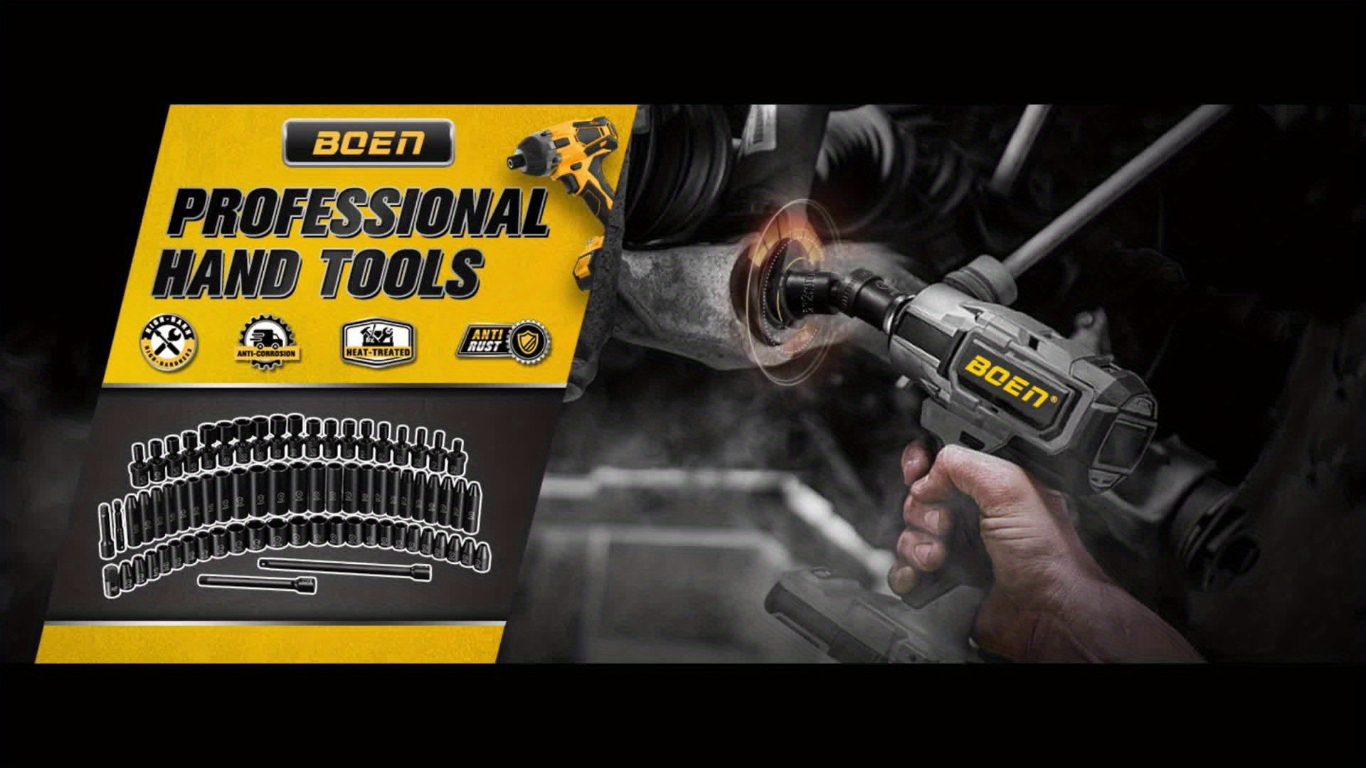 72pcs Standard SAE (3/16-9/16 Inch) - Metric 1/4 Drive Swivel Socket Set - Image 9