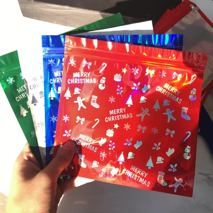 Christmas Candy Plastic Zipper Bags resealable Zip Lock Bags - Temu