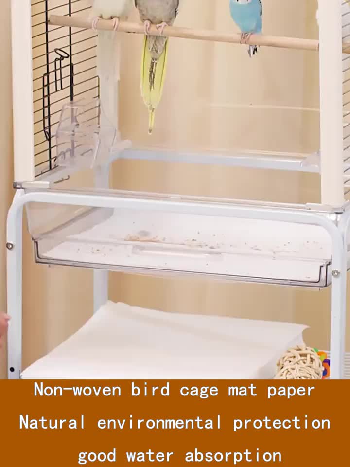 100 Pcs Parrot Pee Mat Disposable Pads Bird Cage Liner Urine Cloth Liners  Feces Paper Mats Non-woven Fabric Pet - AliExpress