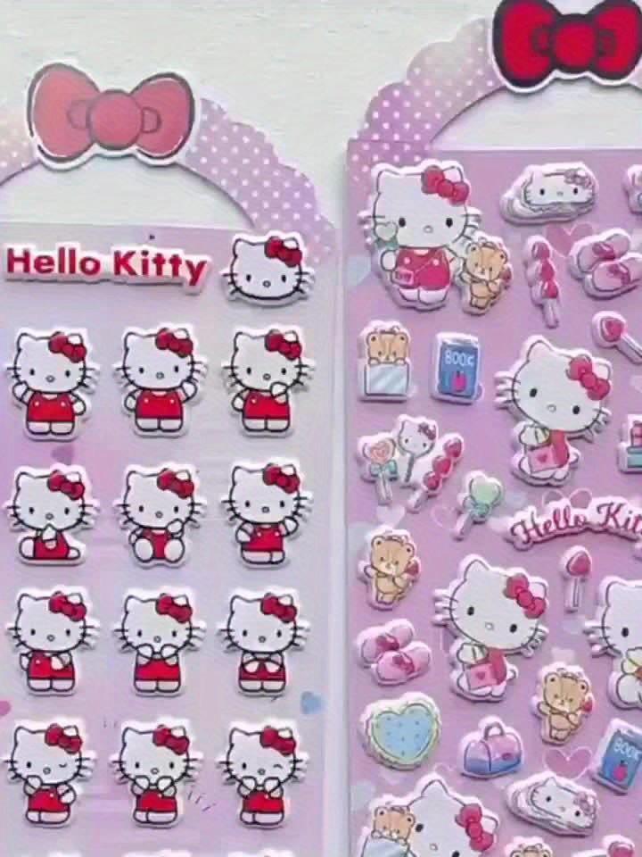 4 Juegos Pegatinas 3d Espuma Hello Kitty Kuromi - Temu Chile