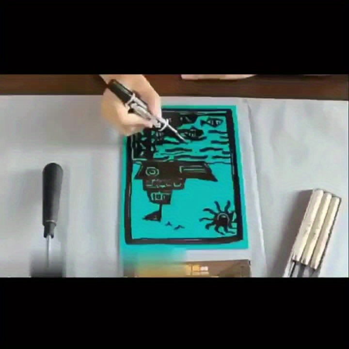 3pcs Soft PVC Carving Board for Printmaking & Sculpting