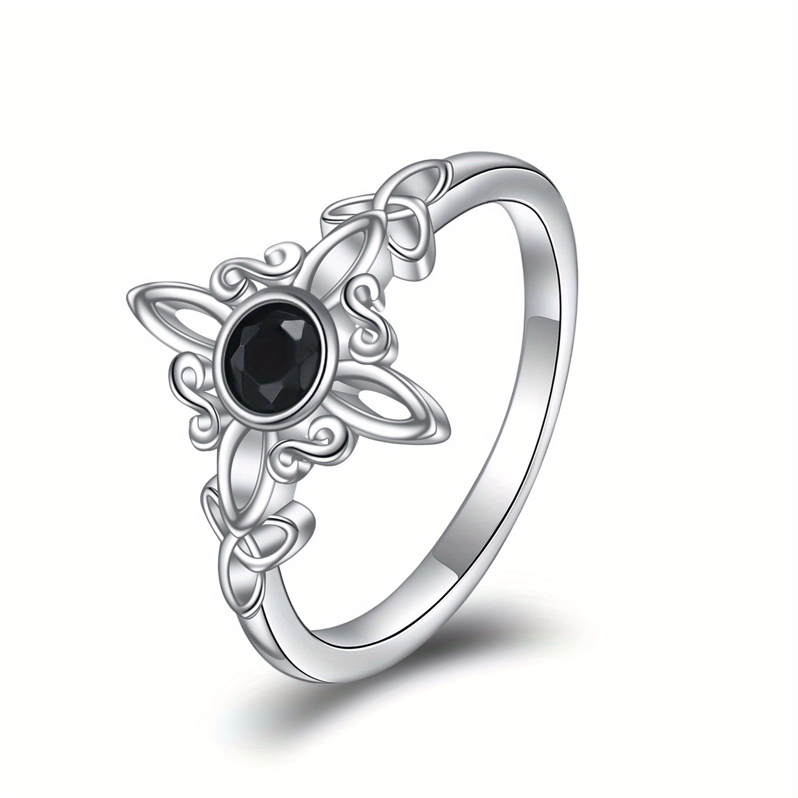 Witches Knot Ring 925 Sterling Silver Witch Celtic Knot Ring